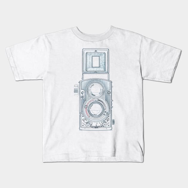 Vintage Camera Kids T-Shirt by VintCam